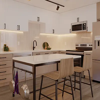 Kitchen Area of Unit